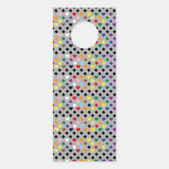 Rainboogharten Deurhanger (Voorkant)