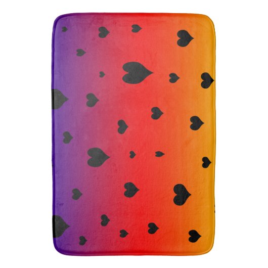 Rainboogharten, grote geheugenschuimlaag badmat (Voorkant Verticaal)