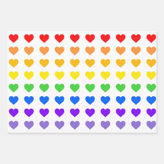 Rainboogharten Inpakpapier Vel (Voorkant 3)