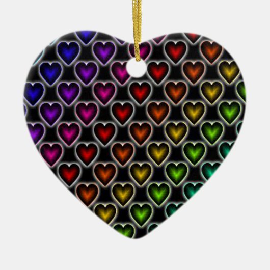 Rainboogharten Keramisch Ornament (Voorkant)