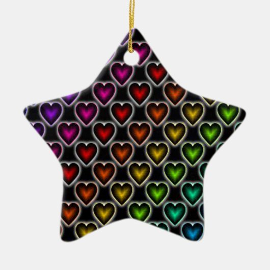 Rainboogharten Keramisch Ornament (Voorkant)