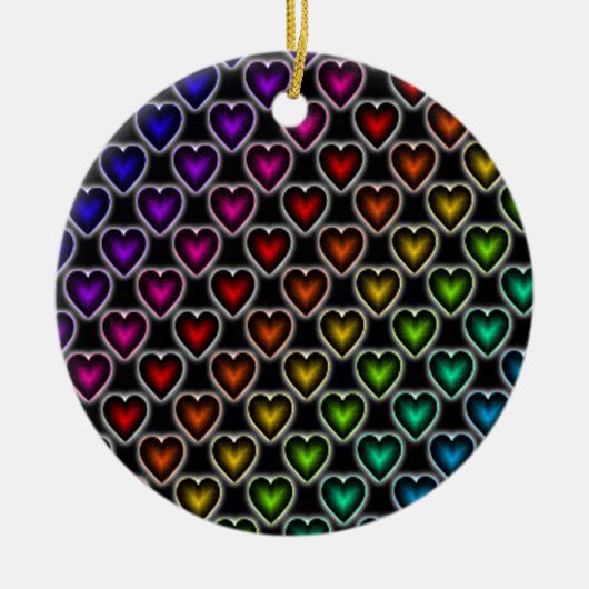 Rainboogharten Keramisch Ornament (Voorkant)
