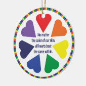 Rainboogharten Keramisch Ornament (Links)