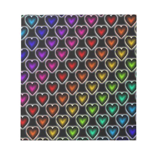 Rainboogharten Notitieblok (Voorkant)
