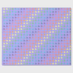 Rainboogharten op Lila Cadeaupapier