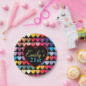 Rainboogharten Papieren Bordje (Feest)