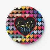 Rainboogharten Papieren Bordje (Voorkant)