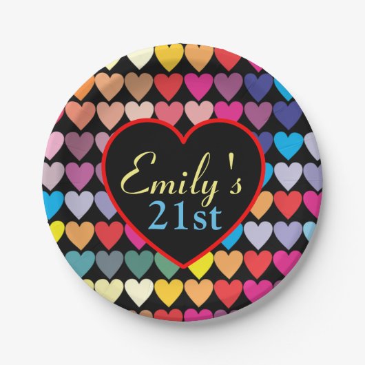 Rainboogharten Papieren Bordje (Voorkant)