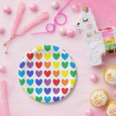 Rainboogharten Papieren Bordje (Feest)