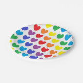 Rainboogharten Papieren Bordje (Gekanteld)