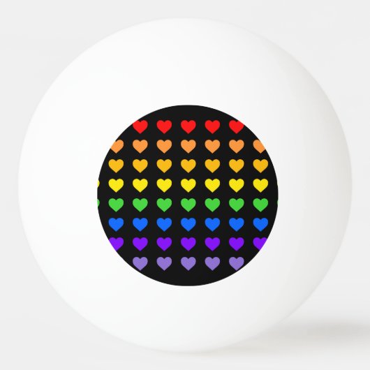 Rainboogharten Pingpongbal (Voorkant)
