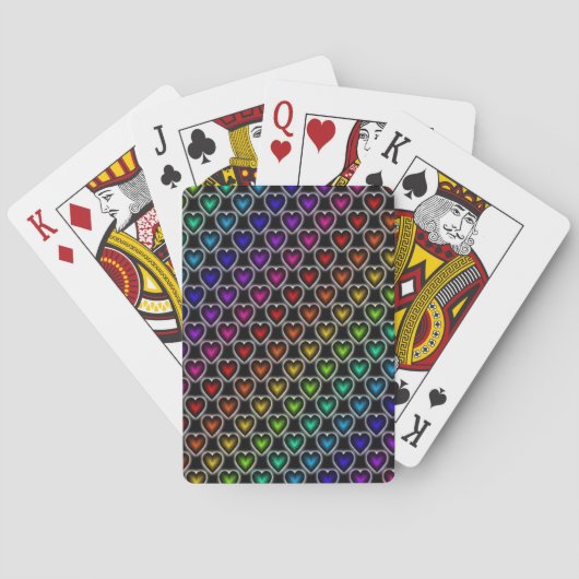 Rainboogharten Pokerkaarten (Achterkant)