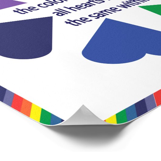 Rainboogharten Poster (Hoek)