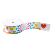 Rainboogharten Satijnen Lint (Spoel)