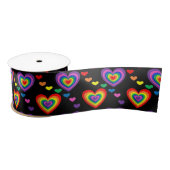 Rainboogharten Satijnen Lint (Spoel)