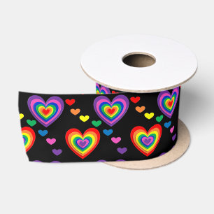 Rainboogharten Satijnen Lint