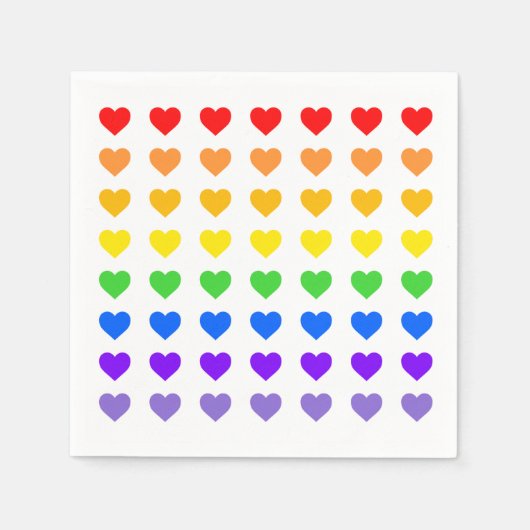 Rainboogharten Servet (Voorkant)