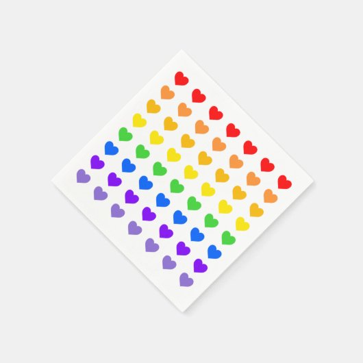 Rainboogharten Servet (Hoek)