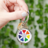 Rainboogharten Sleutelhanger (Hand)