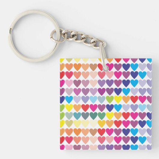 Rainboogharten Sleutelhanger (Voorkant)
