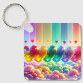 Rainboogharten Sleutelhanger (Voorkant)