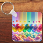 Rainboogharten Sleutelhanger (Voorkant)