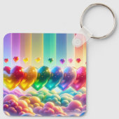 Rainboogharten Sleutelhanger (Achterkant)