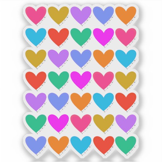 Rainboogharten Sticker (Voorkant)