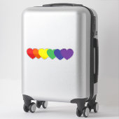 Rainboogharten Sticker (Koffer)