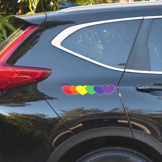 Rainboogharten Sticker (Auto Zijkant)