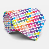 Rainboogharten Stropdas (Opgerold)