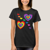Rainboogharten T-shirt (Voorkant)