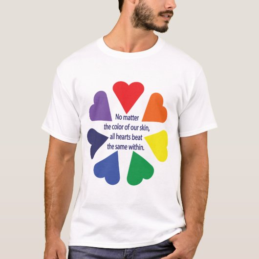 Rainboogharten T-shirt (Voorkant)