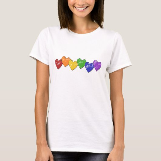 Rainboogharten T-shirt (Voorkant)
