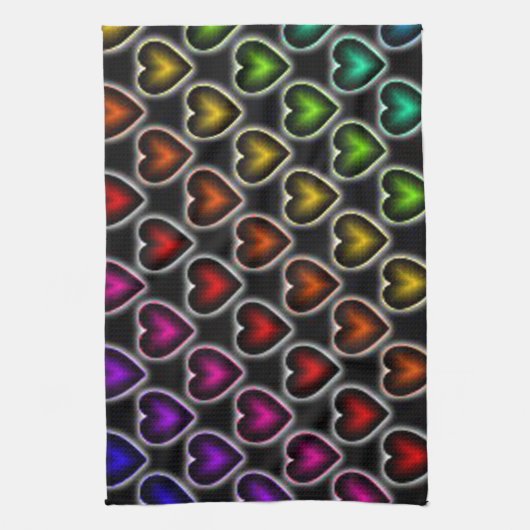 Rainboogharten Theedoek (Verticaal)