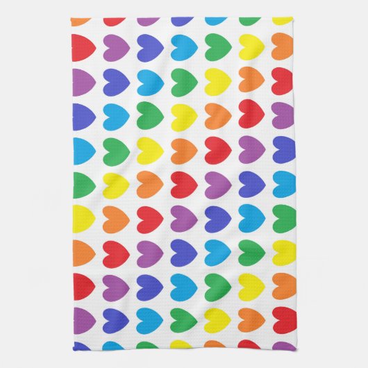 Rainboogharten Theedoek (Verticaal)