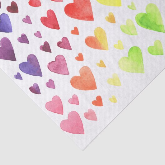 Rainboogharten Tissuepapier (Detail)