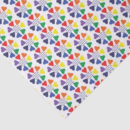 Rainboogharten Tissuepapier (Detail)