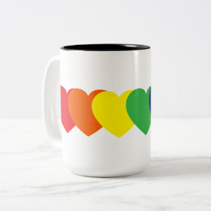 Rainboogharten Tweekleurige Koffiemok