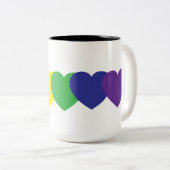 Rainboogharten Tweekleurige Koffiemok (Voorkant rechts)