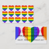 Rainboogharten Visitekaartje (Voorkant / Achterkant)