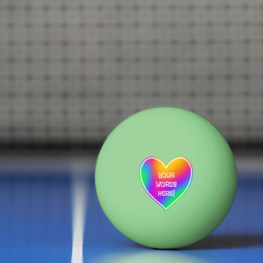 Rainbooghartgloed in de donkerpingbal pingpongbal (Net)