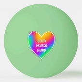 Rainbooghartgloed in de donkerpingbal pingpongbal (Voorkant)