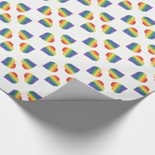 Rainbooghartkaleidescoop voor verpakkingspapier cadeaupapier (Hoek)