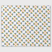 Rainbooghartkaleidescoop voor verpakkingspapier cadeaupapier (Vlak)