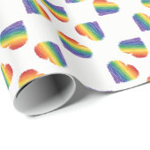 Rainbooghartkaleidescoop voor verpakkingspapier cadeaupapier (Rol Hoek)
