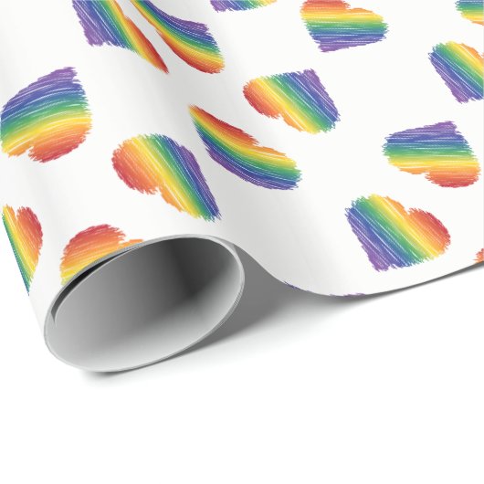 Rainbooghartkaleidescoop voor verpakkingspapier cadeaupapier (Rol Hoek)