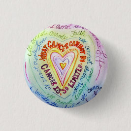 Rainbooghartkanker kan geen gedicht doen bij Butto Ronde Button 3,2 Cm