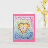 Rainbooghartkanker kan geen Wenskaarten doen Kaart (Gele Bloem)