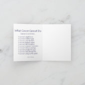 Rainbooghartkanker kan geen Wenskaarten doen Kaart (Binnen)